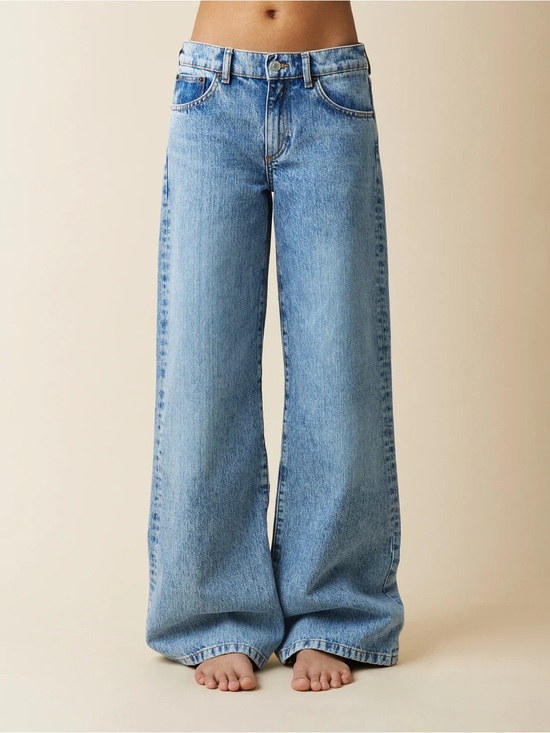 Jeanerica Denim - Jeanerica Kyoto Vintage 69 Low Rise Blue Wide Leg Jeans